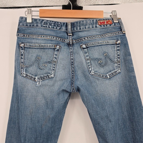 AG Adriano Goldschmied The Tomboy Boyfriend Fit Distressed Jeans Medium Wash - Picture 4 of 13